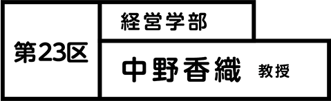 第23区 中野香織 教授