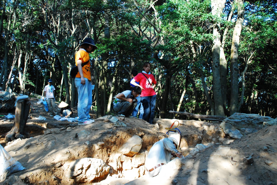 5号墳作業風景 5号墳作業風景